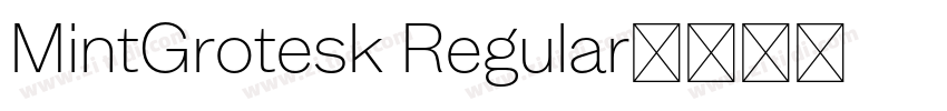 MintGrotesk Regular字体转换